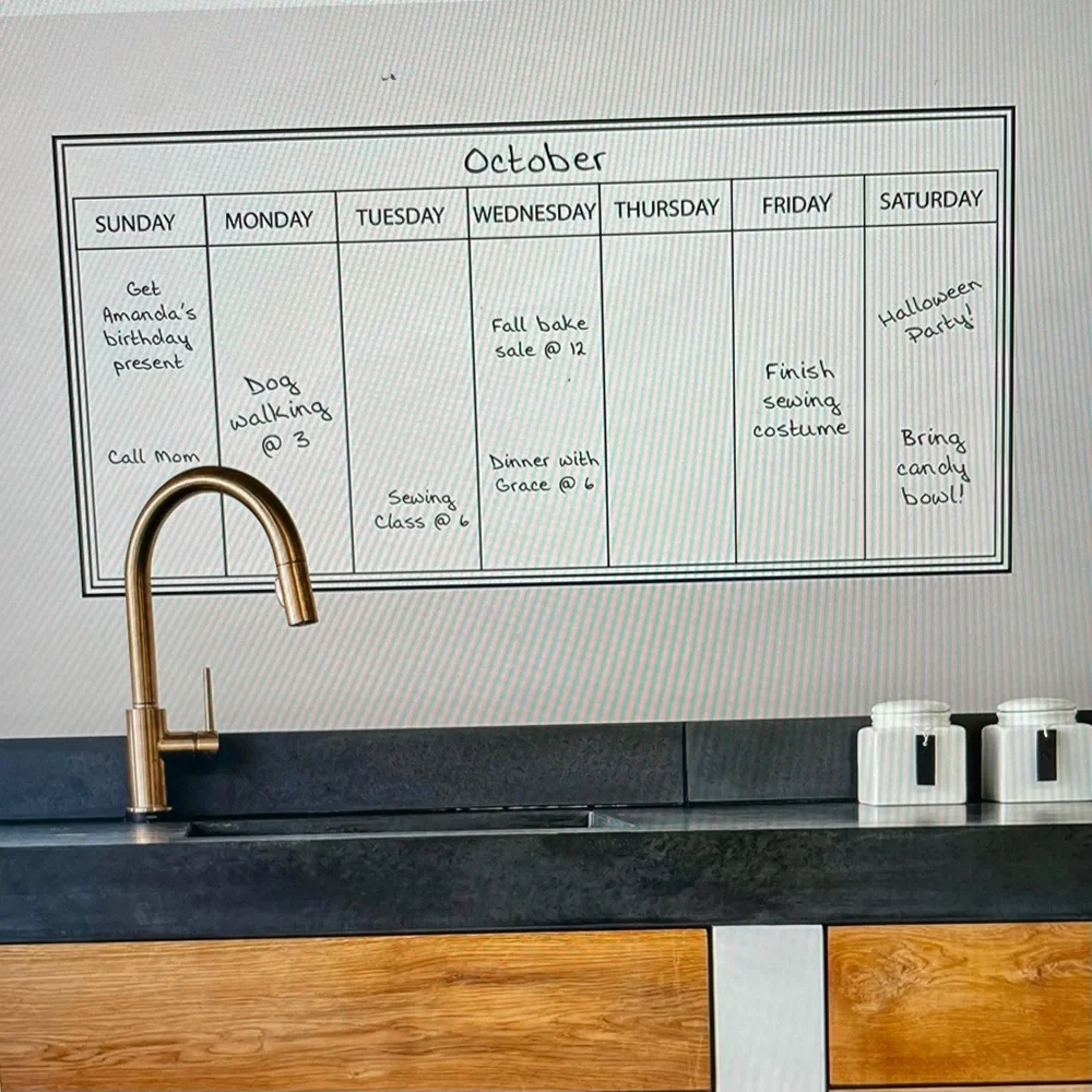 Wall Pops Peel and Stick Dry Erase Calendar